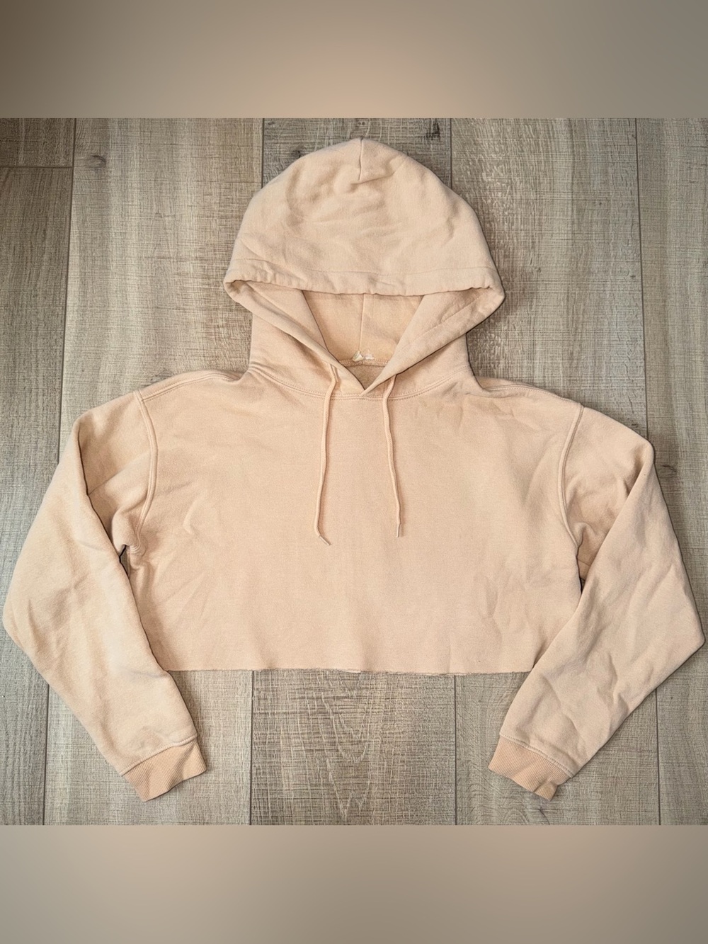 Out From Under Tan Cropped Hoodie - fits size Small